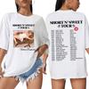 Sabrina Carpenter Short N Sweet Tour 2025 T Shirt Fans Gift Unisex Women Clothing Harajuku Aesthetic Tshirts Cotton Loose Tshirt