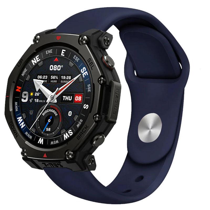 18/20/22mm Sport Silicone Strap For Amazfit T-REX3 Pro 48/44mm Active 2 Bracelet Wristband For Amazfit Helio Balance 2-1/Bip 6-5