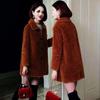 Women's Mid-Life & Senior Plus Velvet Faux Lambswool Coat - Winter Granular Fleece Jacket for Moms