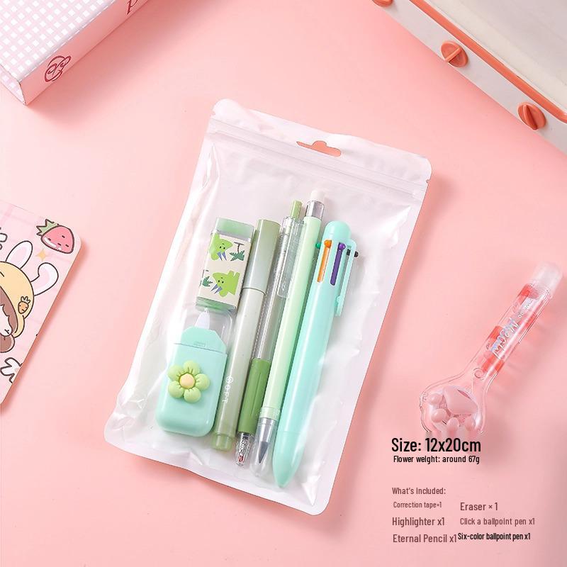 Gradient Color Mini Stationery Set for Junior and Senior High School Students