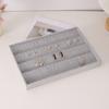 Velvet Jewelry Display Tray Exquisite Jewellery Holder Portable Ring Earrings Necklace Organizer Storage Box Organizator Trays