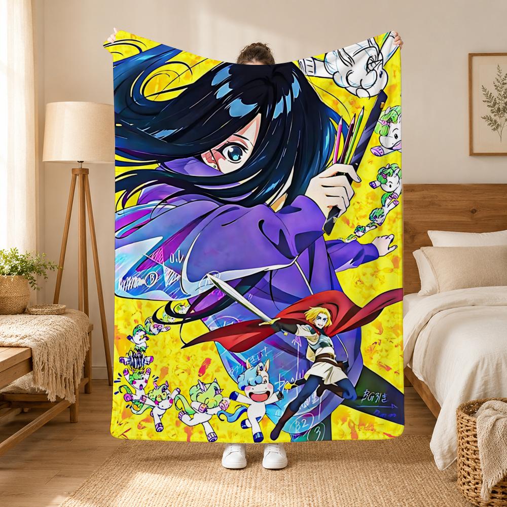 Zenshu Anime Throw 240g Flannel Blanket, Suitable for Sofas, Beds, Offices, Exquisite Gift Blankets