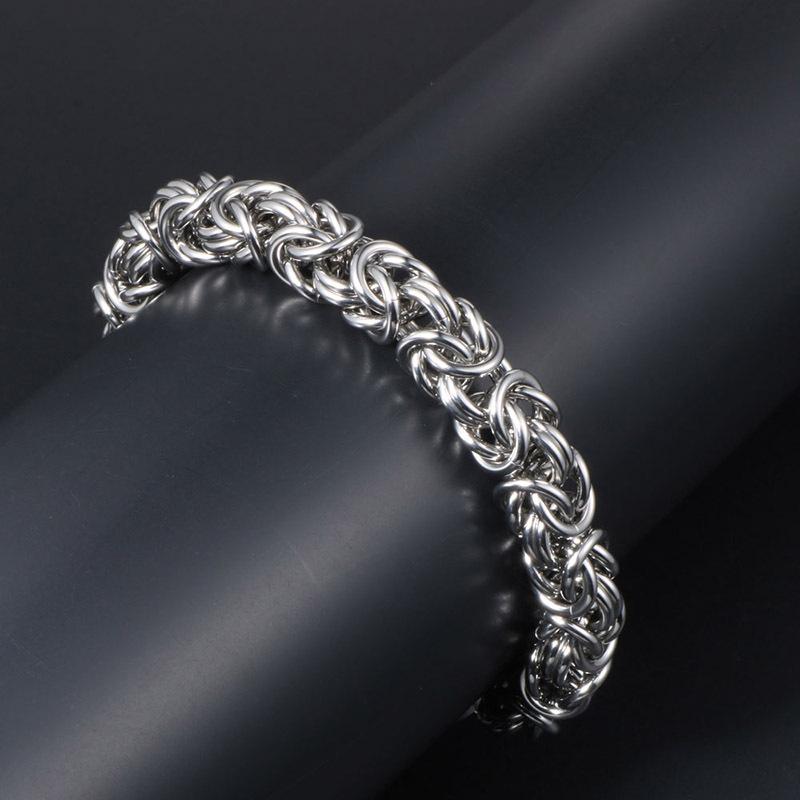 2026 European and American Personalized Woven Men's Bracelet Trendy Handmade Chain Fashion Jewelry