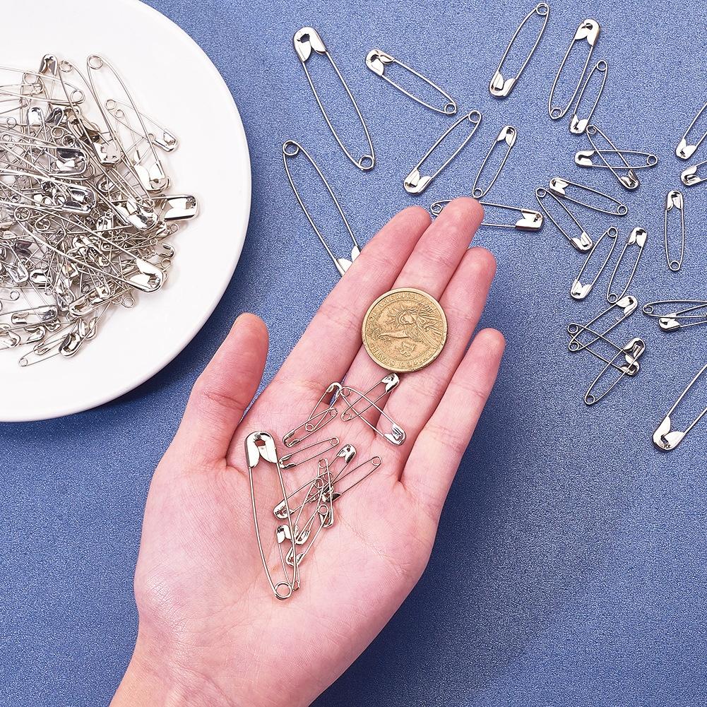 450pcs Safety Pins Decorative Large Practical Stainless Steel Safety Clasps Pin for Jewelry Making