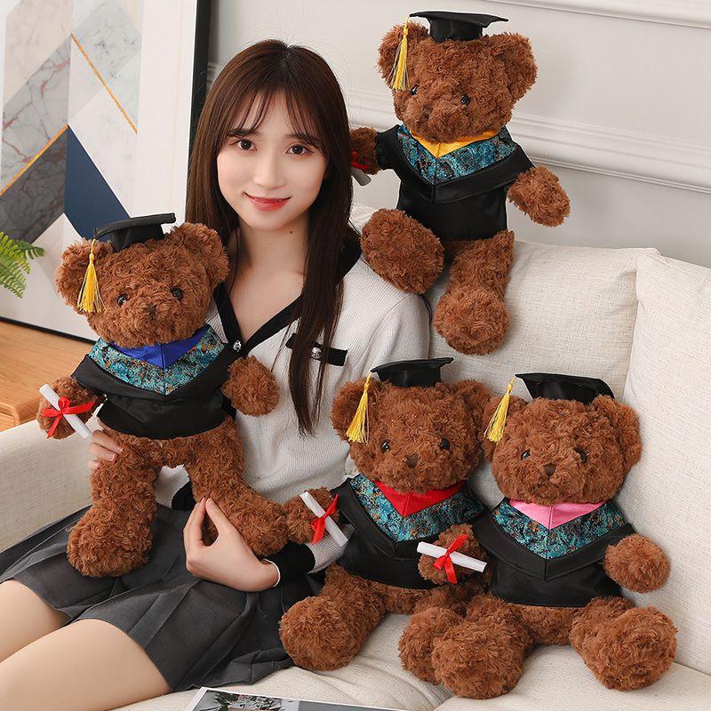 Graduation Teddy Bear Plush Bachelor's Clothing Cap Certificate Gift