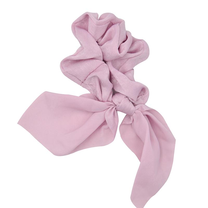 

Стрічка-бант Еластична резинка для волосся Жіночі резинки для волосся Тримач для хвостика Одноколірна мотузка для волосся Гумки Аксесуари для волосся для дівчат світло-рожевий колір