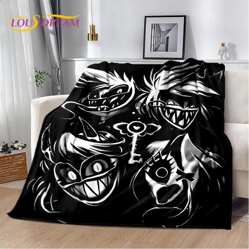 2026 H-Hazbin Hotel Charlie Cartoon Soft Blanket,Soft Throw Blanket for Home Bedroom Bed Sofa Picnic Travel Cover Child Gift
