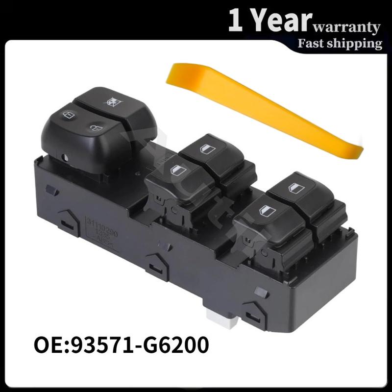 93571-G6200 for Kia Picanto 2018- Front Left Master Power Window Switch Glass Lifter Button Driver Side Car Accessories