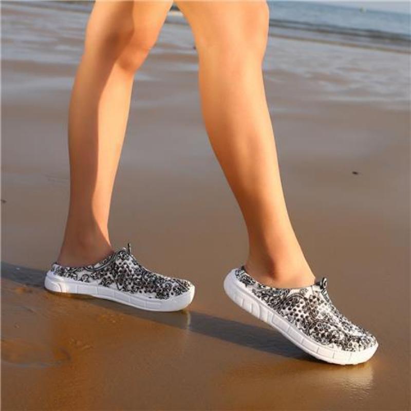 

Женские летние полые сандалии, дышащие болотные тапочки, противоскользящие сабо для женщин 42 чёрный