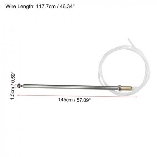 Auto AM FM Radio Signalantennenmast für Mercedes Benz 1981-1993 Silberfarben