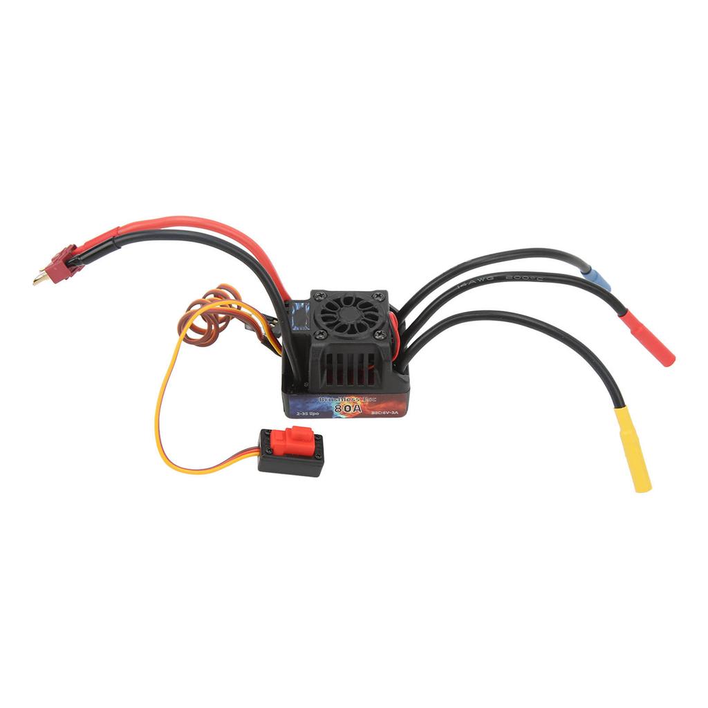 HOBBYFANS ESC Waterproof 80A Brushless ESC for 1 8 1 10 RC Car