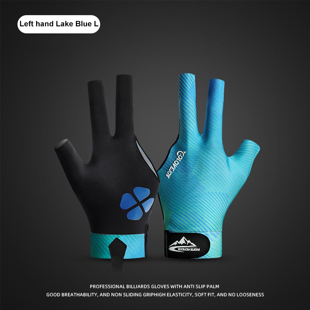 Billiard Gloves Three Finger Gloves Elastic 3 Finger Snooker Glove Adjustable Billiard Training Gloves for Men Women Left Hand
