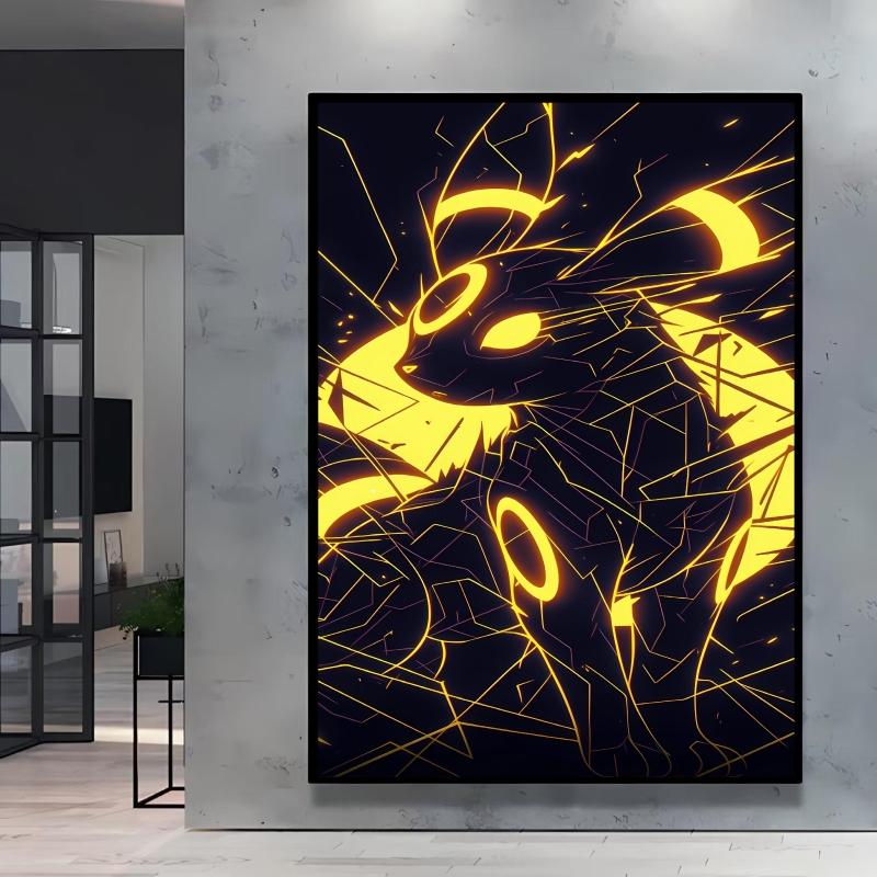 Cool Pokemon Lucario Wall Decoration High Quality Canvas Bright and Clear Colors Add A Mysterious Atmosphere To Your Home