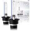 Xenon HID Headlight Bulbs - 8000K 35W High Low Beam Replacement Lights- Pack of