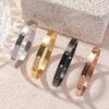 Edelstahlarmband Hohlsternmuster Armband Handgelenkschmuck Sternarmreif