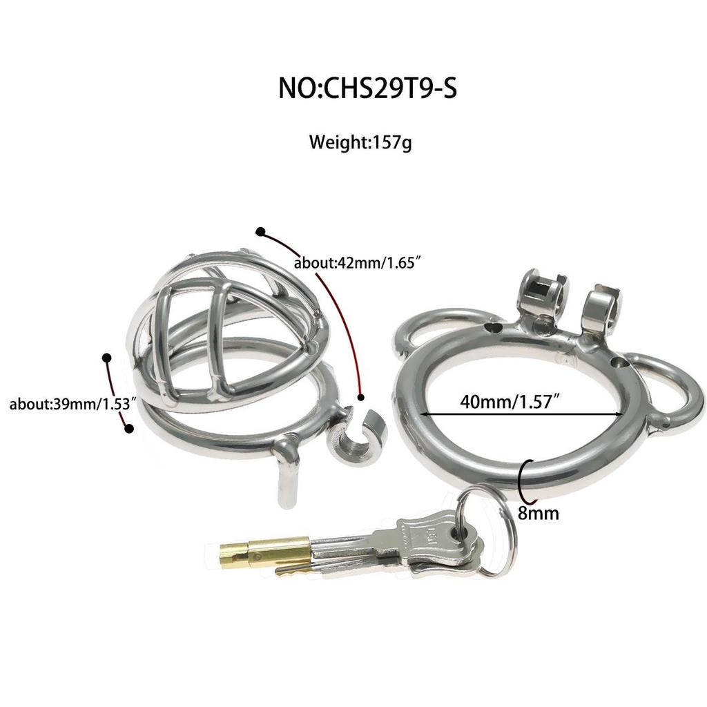 Xugu Yu Stainless Steel Chastity Lock Male Restraint Cage