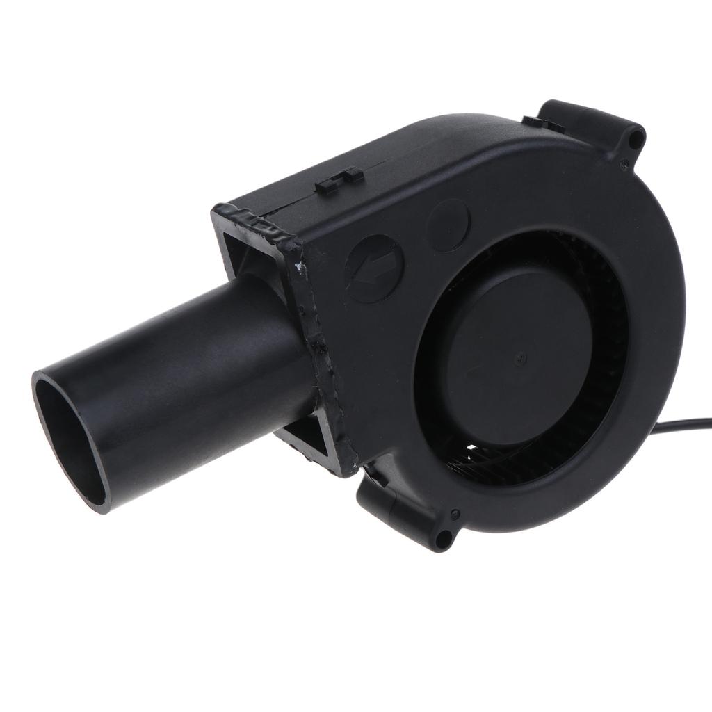 DC24V 9733 High Air Volume Centrifugal Turbo Blower Air Duct for Barbecue Picnics Camping Fire-starter Cooking Tool