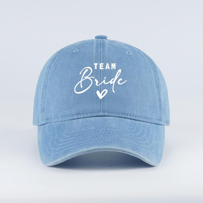 Unisex Modieuze TEAM bride Opdruk Baseballpet Trendy Lichtgewicht Outdoor Zon Hoed Perfect voor Reizen en Kamperen