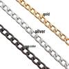 Nicht verblassender Aluminiumketten-Taschenriemen - Damen Crossbody Ersatzkette für DIY-Zubehör und Dekoration