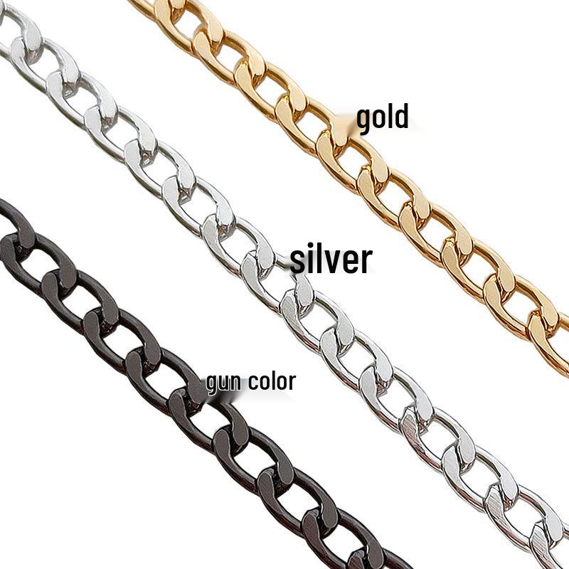 Nicht verblassender Aluminiumketten-Taschenriemen - Damen Crossbody Ersatzkette für DIY-Zubehör und Dekoration