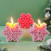 Christmas Snowflake Candle Mold Handmade Aroma Candle Epoxy Resin Silicone Molds DIY Chocolate Cookies Baking Tool