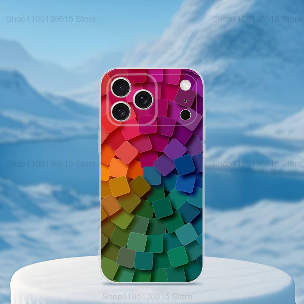 3D Kunstblock Coole Handyhülle Für iPhone 14,13,12,11,17,16,15,Pro,Max,Plus,X,XS,XR,SE,Mini Transparent Weiches Cover