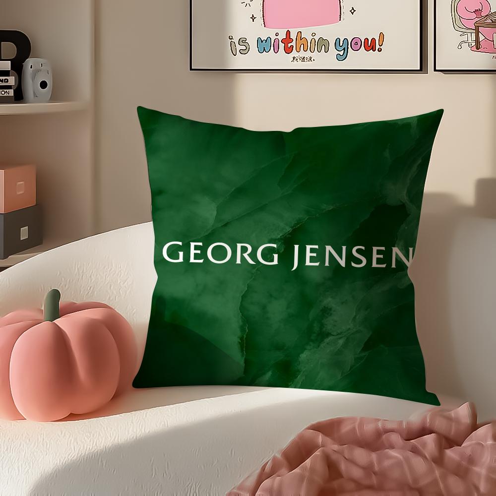Danish Brand GGeorg Jensen Cushion Cover Pillowcase Short Plush Invisible zipper Room Sofa Cushion Cover