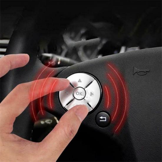 Steering Wheel Button Cover Trim For Mercedes-Benz C E GLK Class W204 W212 X204