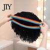 Unisex Dreads Kapuzenmütze Hip Hop Stil, Einteilige Perückenmütze Gestrickt für Jungen und Mädchen Street Dreadlocks Kappe, Musikfestival Hut für Partys Festivals Halloween