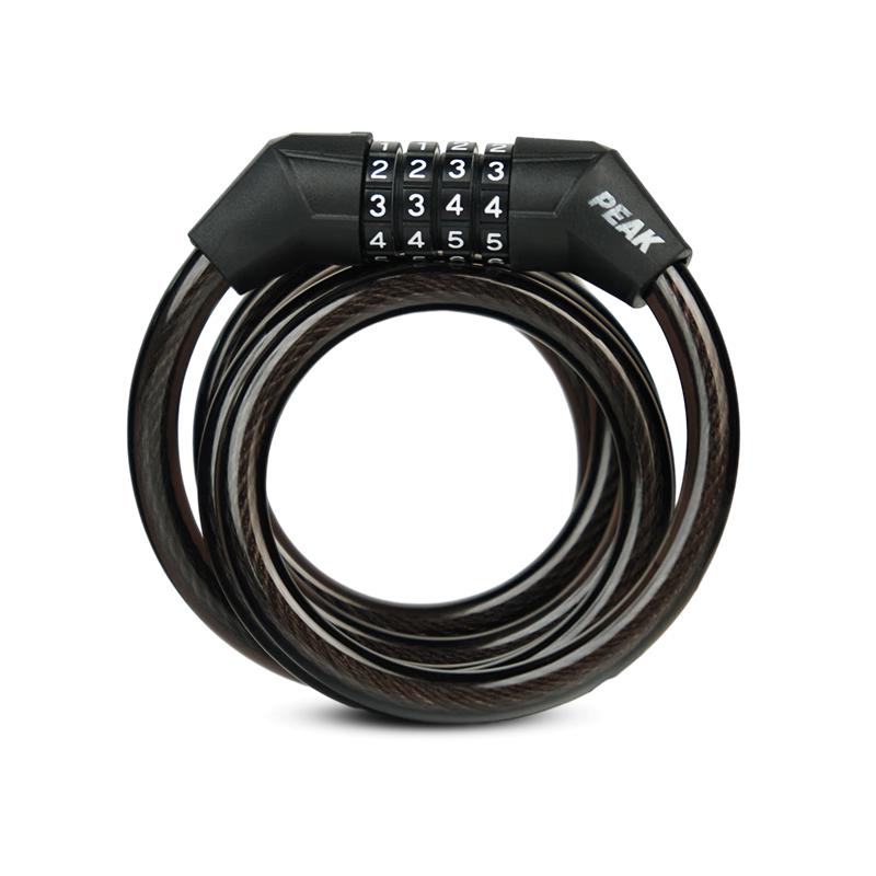 Peak Anti-Theft Steel Cable Combination Bike Lock