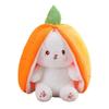 23/28/35cm Creative Funny Doll Carrot Rabbit Plush Toy Stuffed Soft Bunny Hiding In Strawberry Bag Toys for Kids Girls Birthday Gift