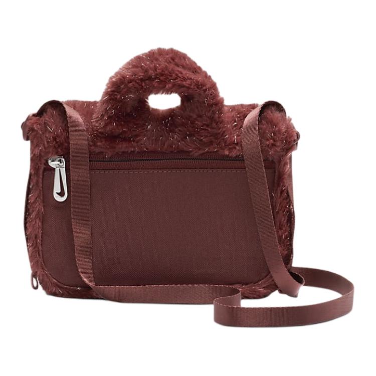 New Nike Big Kids' Faux Fur Crossbody Bag 1L FZ1329-231