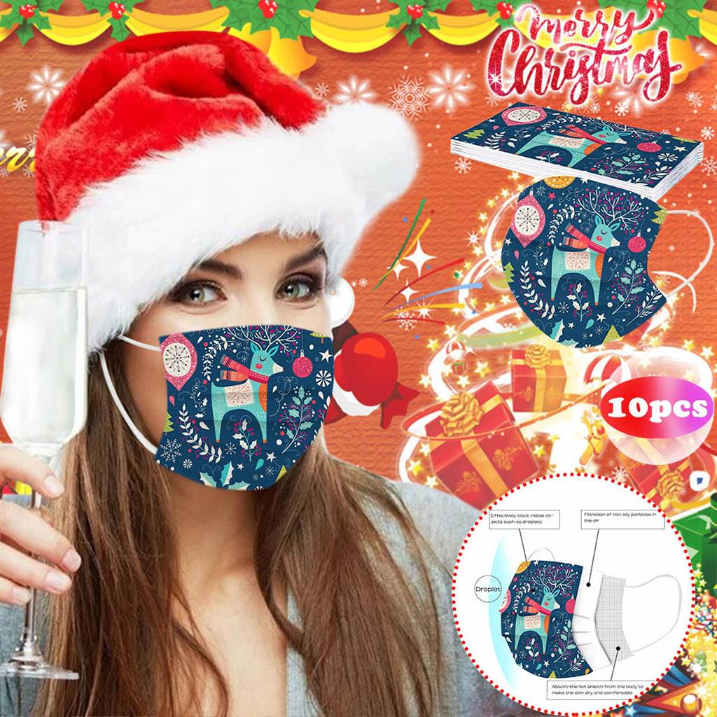 Hochwertige Einwegmaske für Erwachsene, industriell, 3-lagig, Ohrbügel, 10 Stück