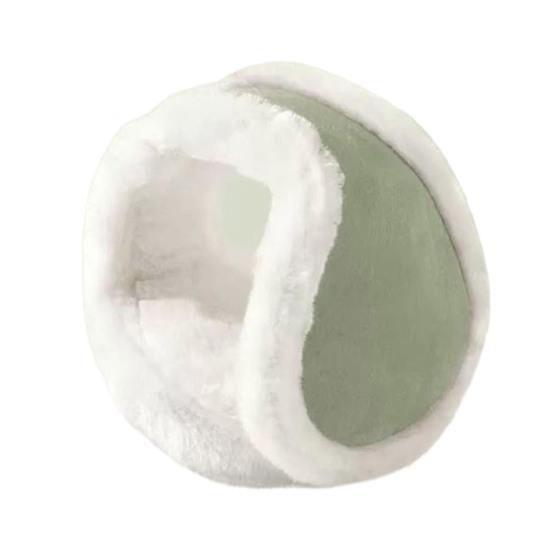 Plush Earmuffs Solid Color Winter Warmth Foldable Plush Ear Muffs with Elastic Adjustable Headband Cold Weather Ear Covers