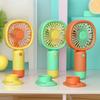 USB Rechargeable Mini Handheld Fan with Strong Wind & Base