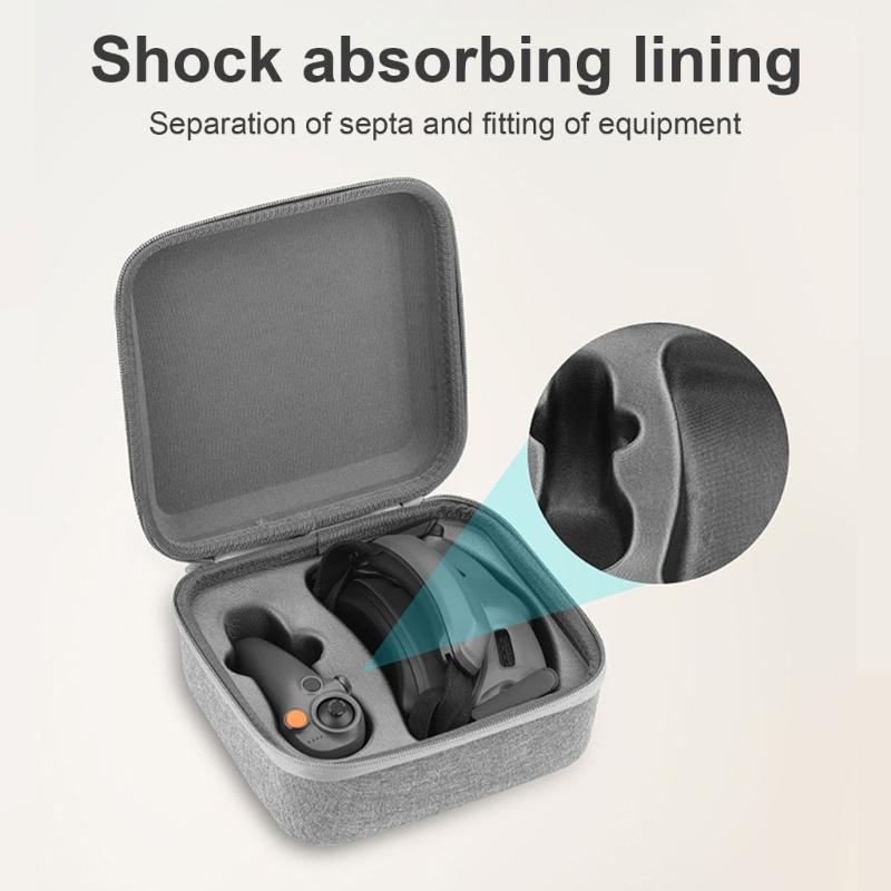 Bolsa de Armazenamento Portátil Organizador à Prova de Choque Estojo de Transporte para Viagem Caixa Contêiner Cinza para Acessórios de Drone Avata 2