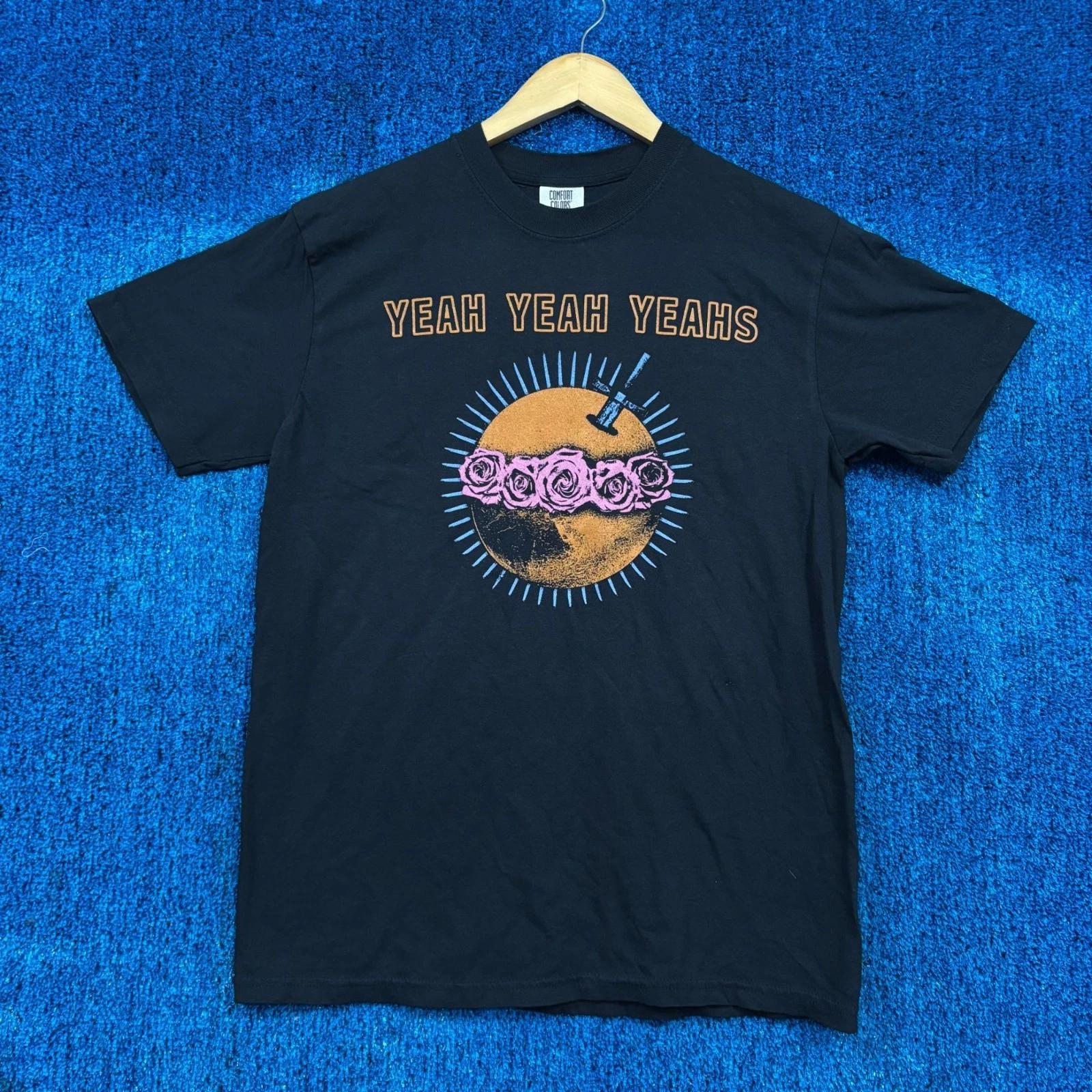 

The Yeah Yeah Yeahs Moon Rose Artwork Garage Rock Band Tee M L