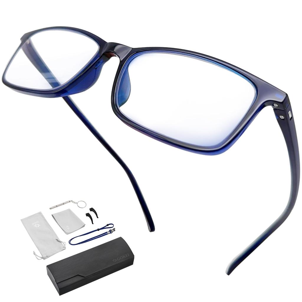 GOKEI Loupe Glasses Loupe Magnifying Glasses Lightweight Blue Light Cutting Mirror Glasses Looks Larger Glasses Loupe Glasses Magnifying Glass