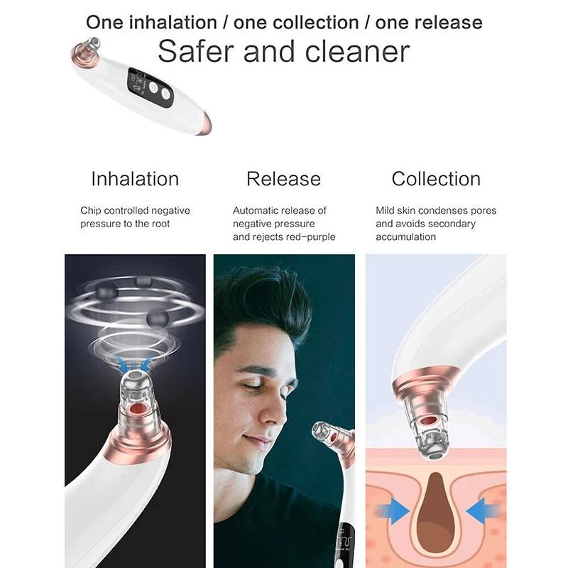 Blackhead Remover Vacuum Face Skin Care Tools Nose Acne Black Dot Pimple Removal Machine Deep Pore Cleaner