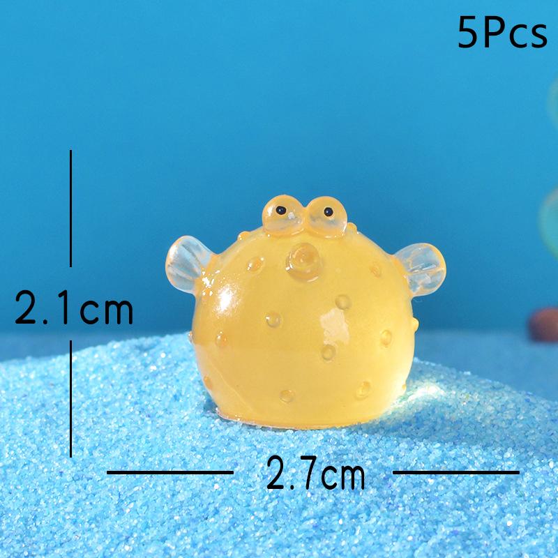 

5 шт. Милі смоляні маленькі рибки, прикраси для акваріума, цікава плаваюча декорація, імітований міні-акваріум, аксесуари для акваріума