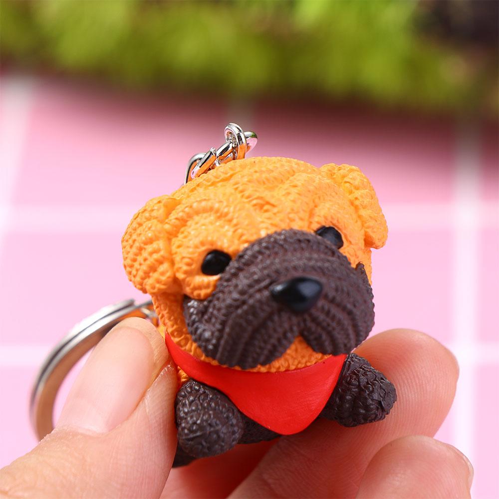 Bag Ornaments Key Accessories Wool Dog Bag Pendant Dog Doll Keyrings Keychains Dog Mascot Keychain
