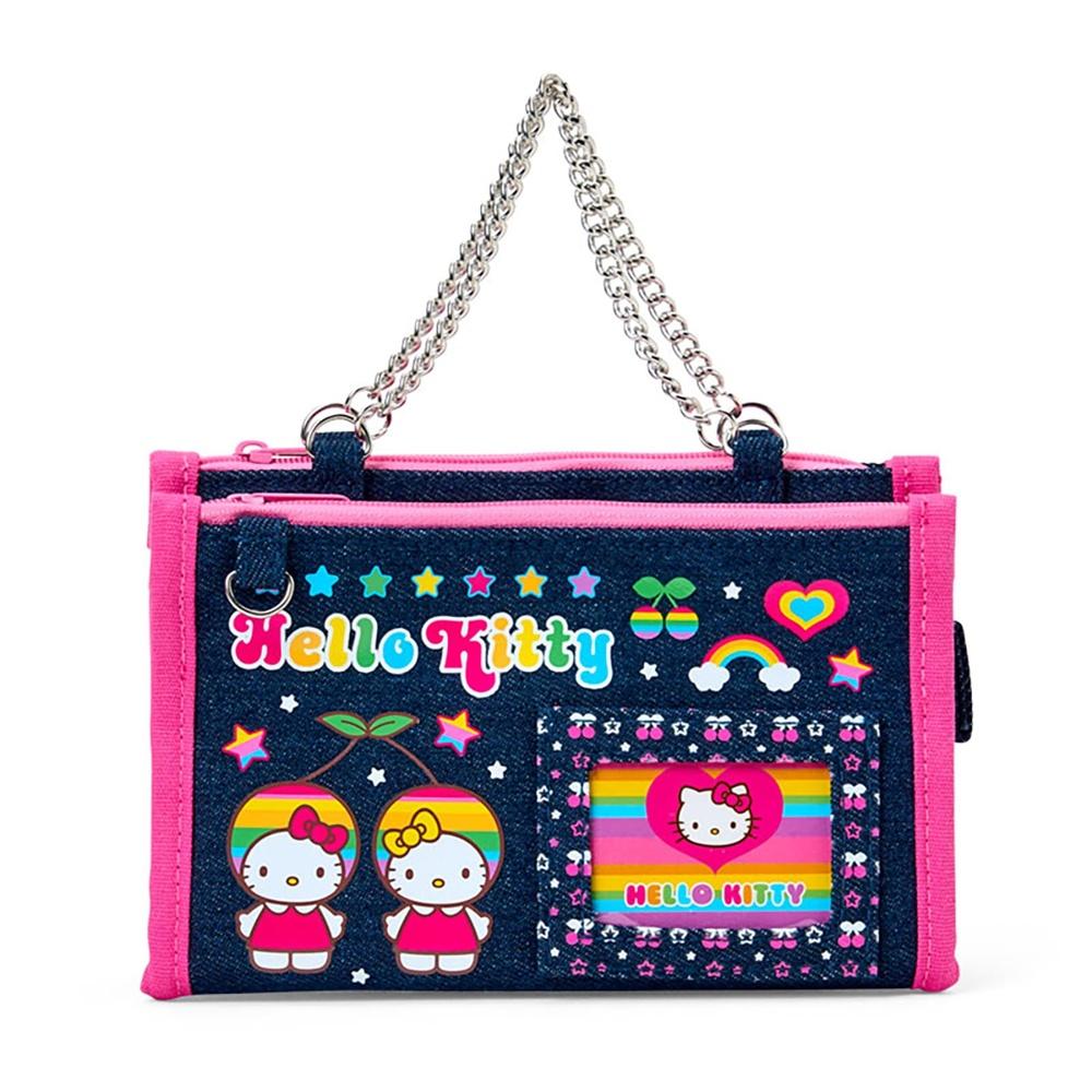Sanrio Denim Pouch (Munekyun Heisei Girls  Item) Hello Kitty Ages 3 and up 796336