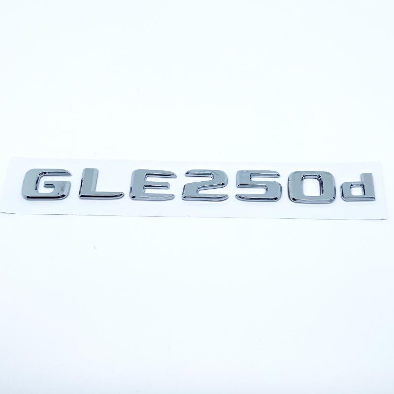 Letters Emblem Badge for Mercedes Benz GLE250d GLE300d GLE350d GLE400 GLE450 4Matic Car Styling Trunk Nameplate Sticker