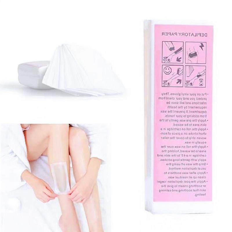 100 Pcs Hair Removal Wax Paper For Women & Men Nonwoven Wax Strip Paper Roll High Quality Body Leg Arm Lip Hair Removal Epilator