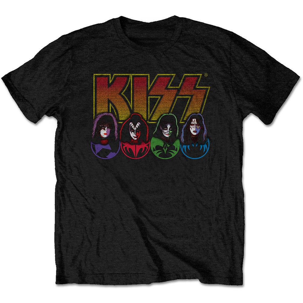 1977 Kiss Men Tshirt Alive in  77 Rock Retro Casual T-Shirt Men and Women Luxury Band Brand - Men s Summer Cotton Graphic Tee S