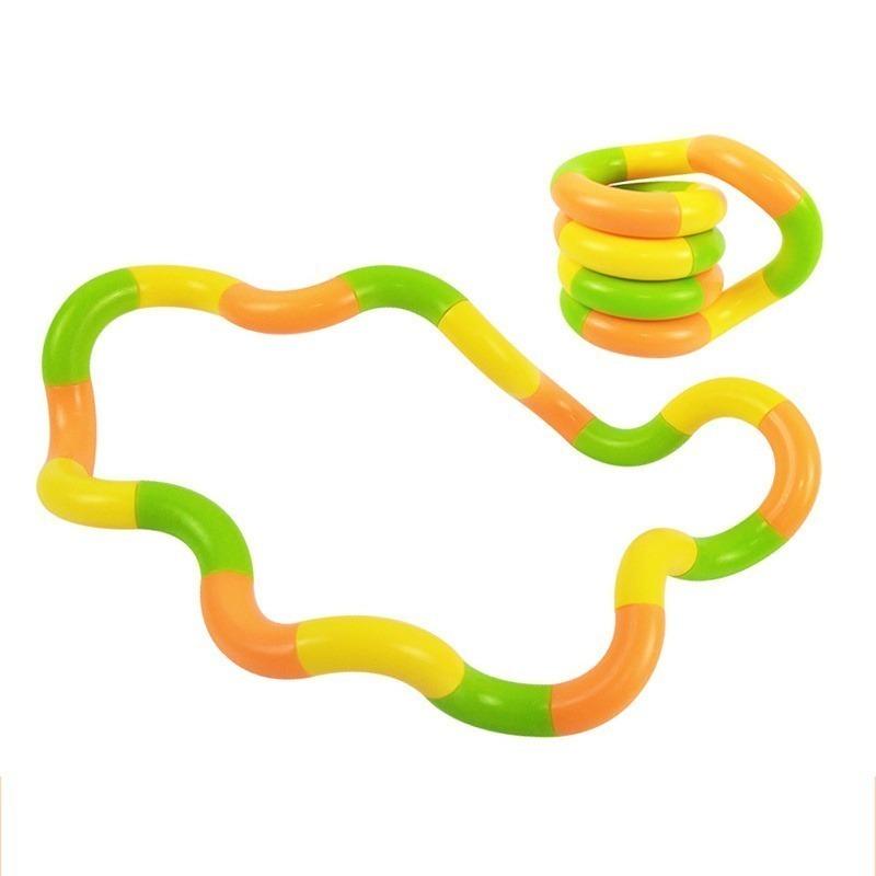 Tangle Fidget Flexible Twistable Decompression Toy Hand-Eye Coordination Training Relax Toy Anxiety Relief Heal for ADHD Autism