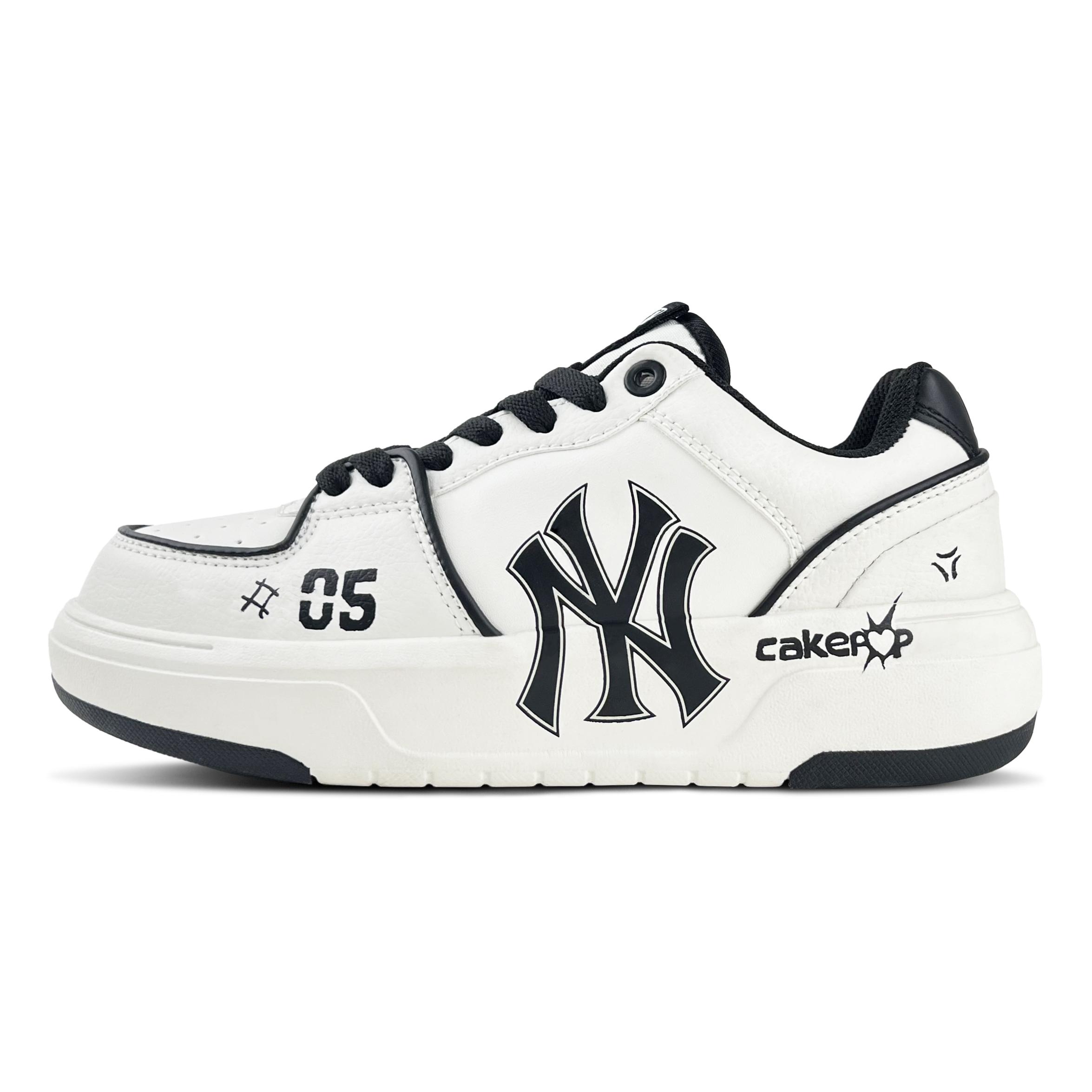 

MLB Chunky Liner Zero Five Lightweight Low top Skateboard Shoes Unisex Black White 3ASXCA12N-50WHS(Team627-) 38