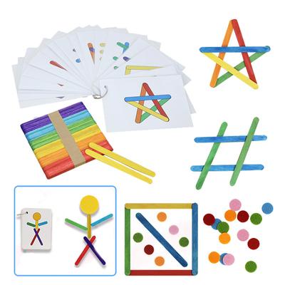 Crianças quebra-cabeças lógicos brinquedos montessori cor forma jogos de correspondência criatividade brinquedos educativos espaço pré-escolar treinamento motor fino