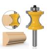 1pc bullnose com grânulo coluna roteador bit linha faca cortador de madeira tenon cortador para ferramenta para trabalhar madeira 1/2 polegada 12mm 6mm 8mm 1/4 polegada haste