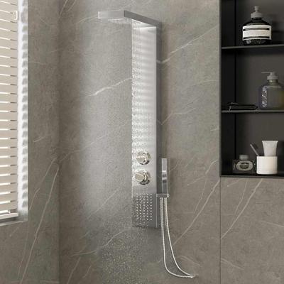 Vidaxl Stainless Steel Shower Panel, Square